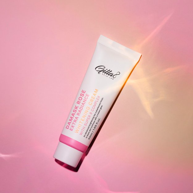 Gilla8 "Damask Rose Extra Radiance Whitening" veido kremas