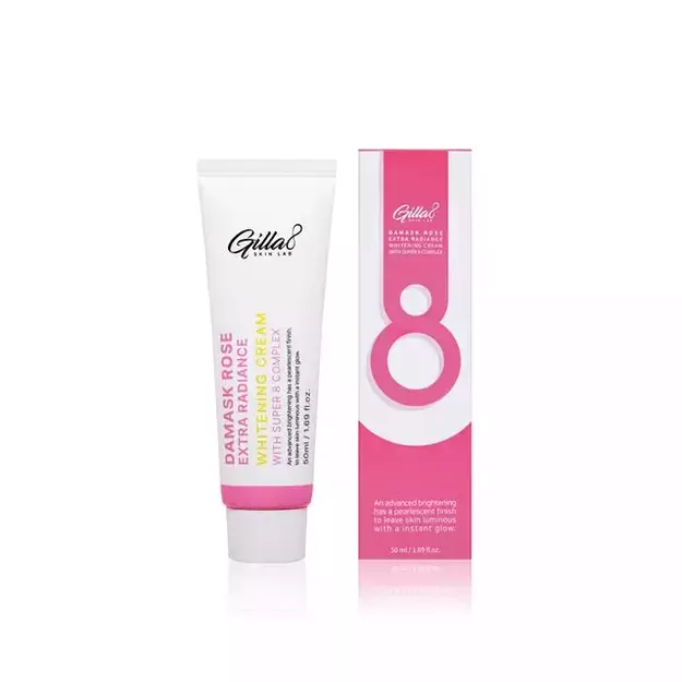 Gilla8 "Damask Rose Extra Radiance Whitening" veido kremas