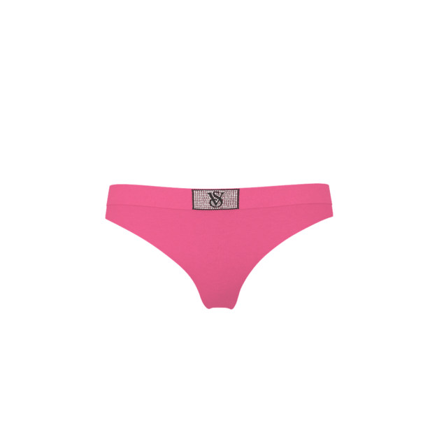 Victoria's Secret "Logo Shine Rose Pink Thong" kelnaitės 2