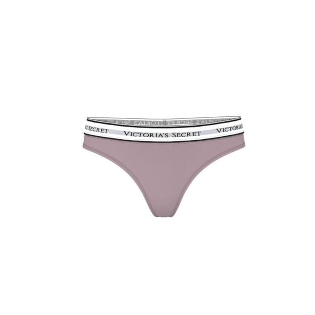 Victoria's Secret "Logo Purple Thong" kelnaitės