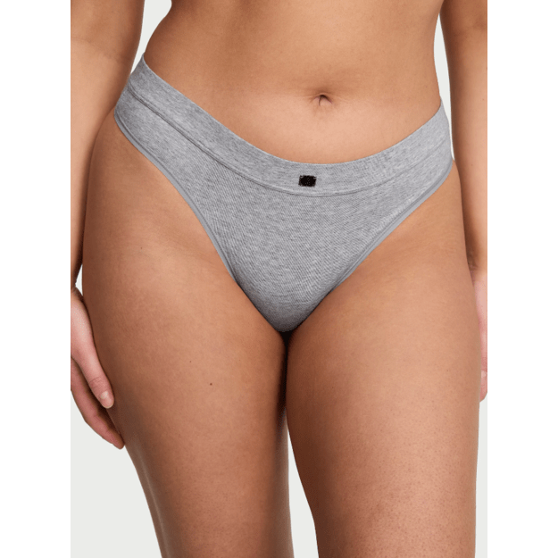 Victoria's Secret "Logo Grey Thong" kelnaitės