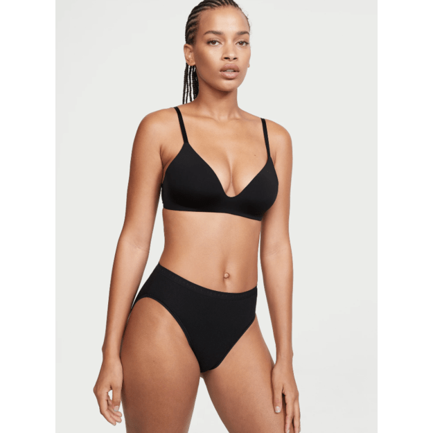 Victoria's Secret " Stretch Black High-Leg Brief " kelnaitės