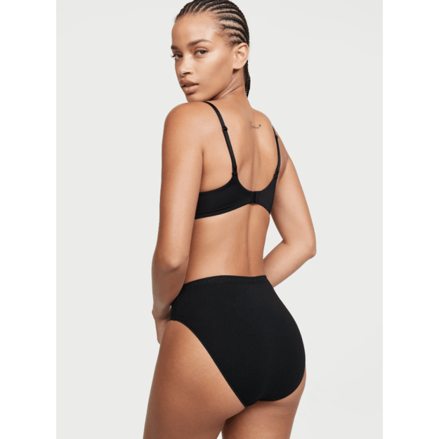Victoria's Secret " Stretch Black High-Leg Brief " kelnaitės 1