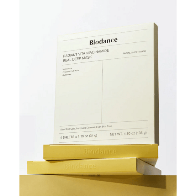 Biodance "Radiant Vita Niacinamide Real Deep" veido kaukė 3