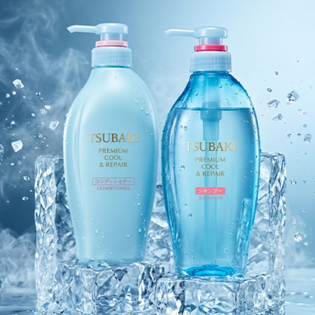 Shiseido "Tsubaki Premium Cool & Repair" plaukų kondicionierius