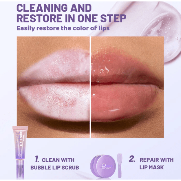 Pudaier "Exfoliate And Nourish" lūpų priežiūros rinkinys