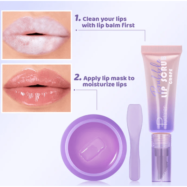 Pudaier "Exfoliate And Nourish" lūpų priežiūros rinkinys