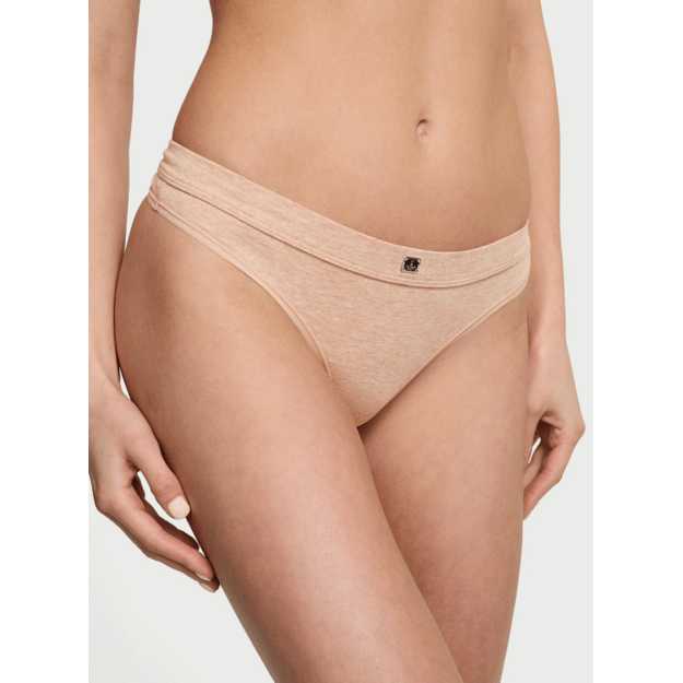 Victoria's Secret "Logo Heather Nude Thong" kelnaitės