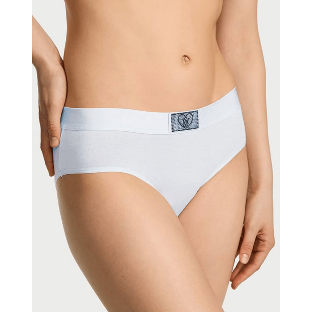 Victoria's Secret "Logo Shine Clear Sky Hiphugger" kelnaitės