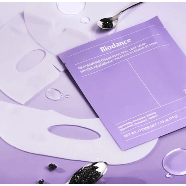 Biodance "Rejuvenating Caviar PDRN Real Deep" veido kaukė