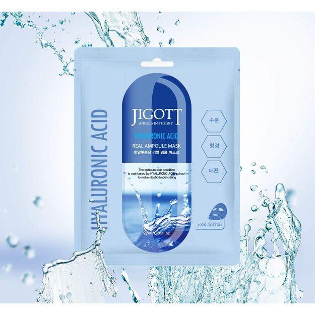 Jigott "Hialuronic" lakštinė veido kaukė
