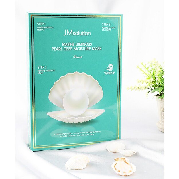 JMsolution "Marine Luminous Pearl Moisture" veido kaukė 3in1