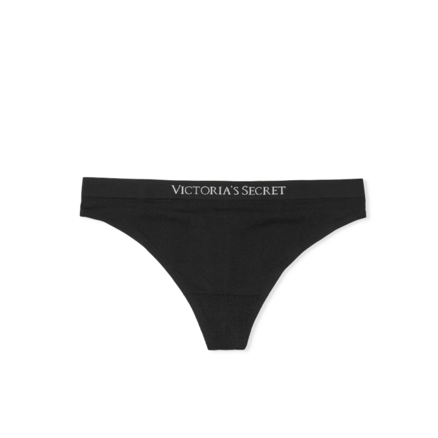 Victoria's Secret "Seamless Black Thong" kelnaitės 2