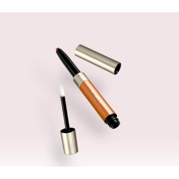 Kiko Milano "02 Ignited Lips" 2in1 lūpų dažai