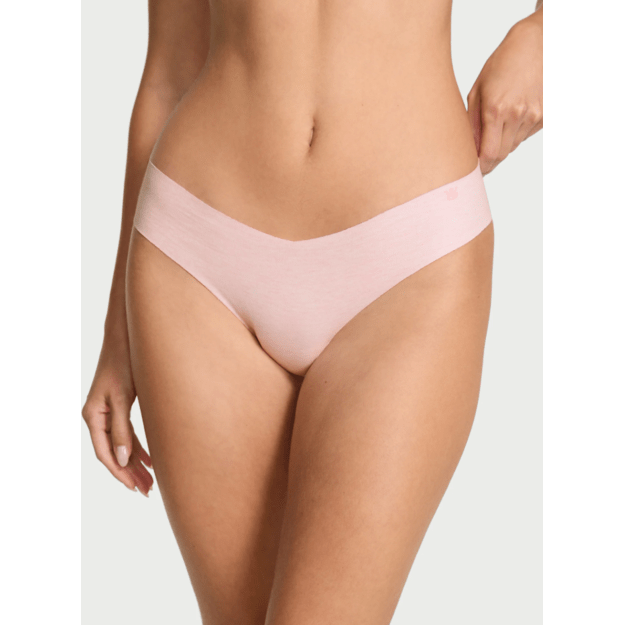 Victoria's Secret "No-Show Heather Pink Petal Thong" kelnaitės