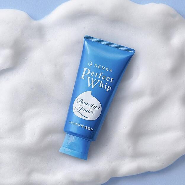 Shiseido "Senka Perfect Whip" prausimo putos 2