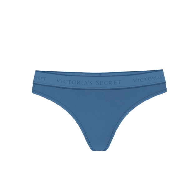 Victoria's Secret "Logo Moonlight Blue Thong" kelnaitės 2