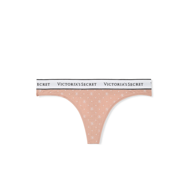 Victoria's Secret "Logo Print Thong" kelnaitės	 2