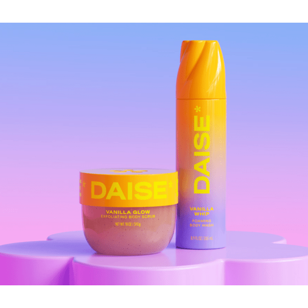 DAISE "Vanilla Glow" kūno šveitiklis