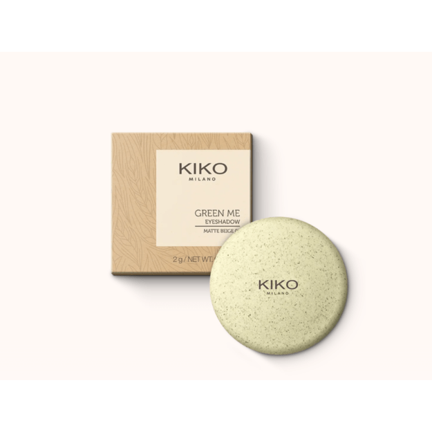 Kiko Milano Green Me "01 Matte Beige" akių šešėliai