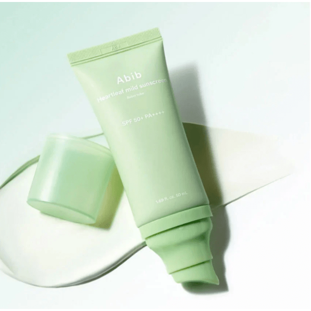 Abib "Heartleaf Mild Sunscreen Relief Tube SPF 50+ PA++++" apsauga nuo saulės