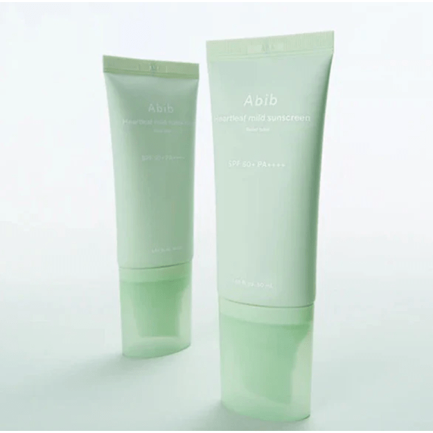Abib "Heartleaf Mild Sunscreen Relief Tube SPF 50+ PA++++" apsauga nuo saulės