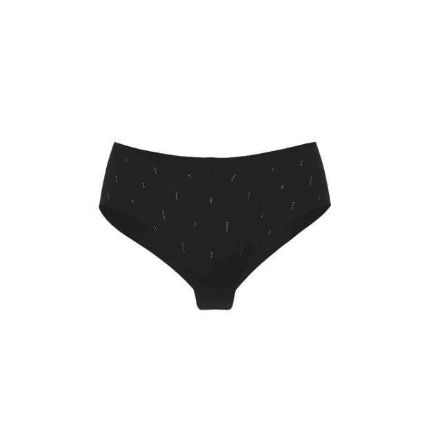 Victoria's Secret "No-Show Sparkle Black Cheeky" kelnaitės 2