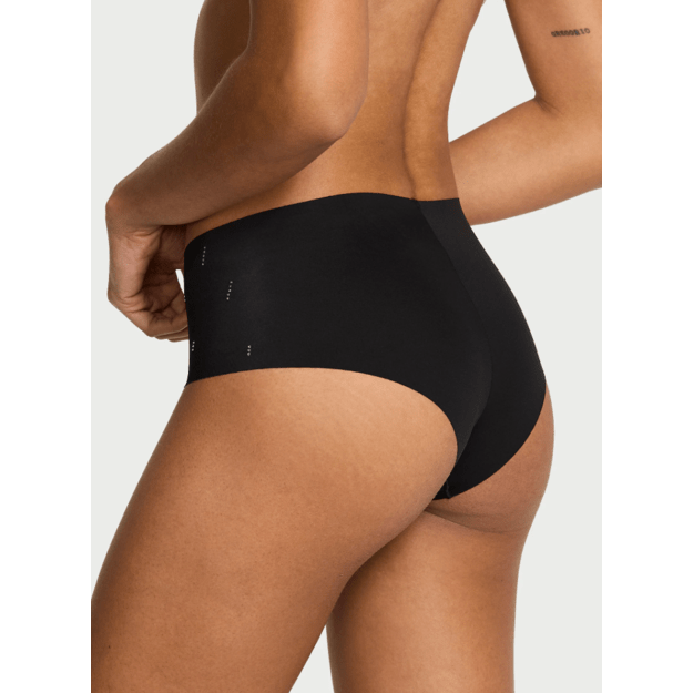 Victoria's Secret "No-Show Sparkle Black Cheeky" kelnaitės 1