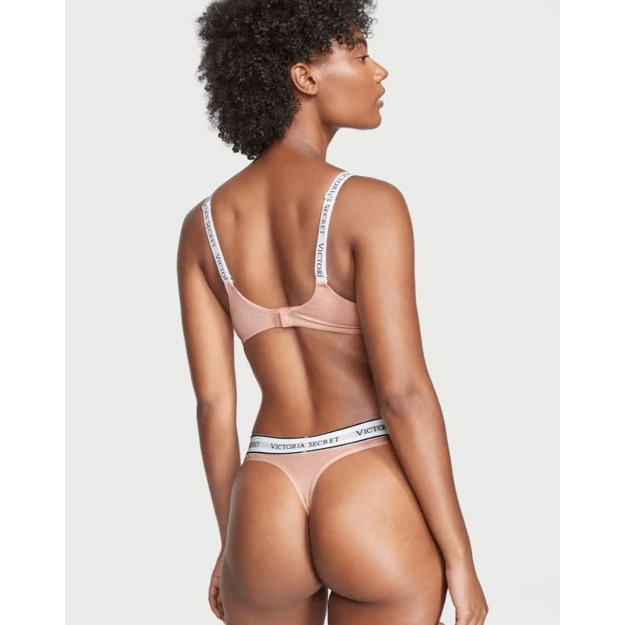 Victoria's Secret "Thong VS Pink Peach" kelnaitės 1
