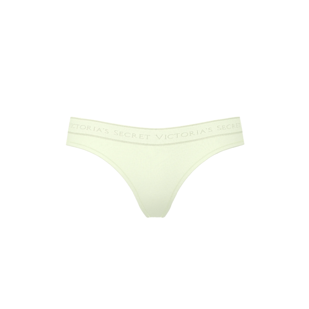 Victoria's Secret "Logo Mint Crush Thong" kelnaitės	 2