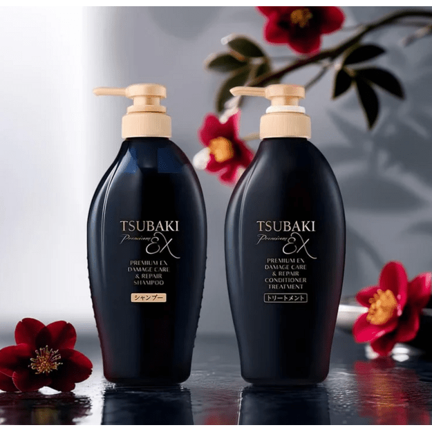 Shiseido "Tsubaki Premium EX Damage Care & Repair" plaukų šampūnas