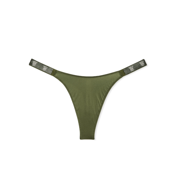 Victoria's Secret "Shine Strap Woodland Green" kelnaitės