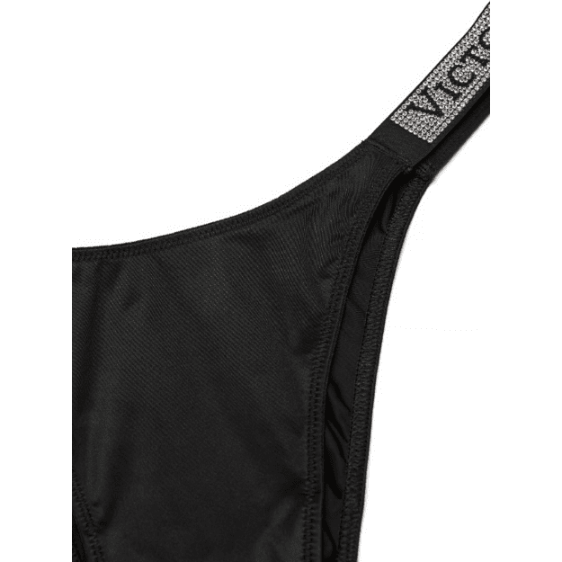 Victoria's Secret "Shine Strap Black" kelnaitės