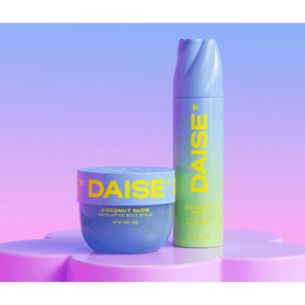 DAISE "Coconut Glow" kūno šveitiklis
