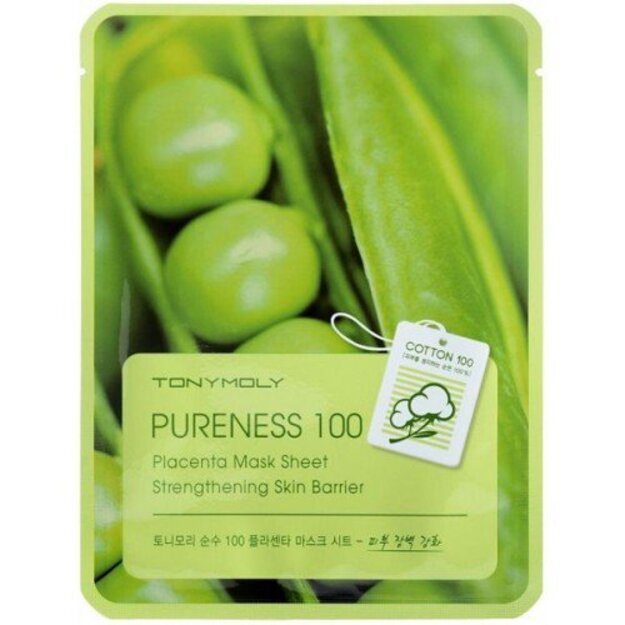 TonyMoly Pureness 100 "Placenta" lakštinė veido kaukė