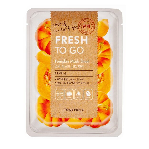TonyMoly Fresh To Go "Pumpkin" lakštinė veido kaukė
