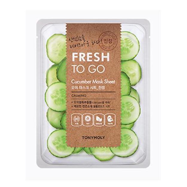 TonyMoly Fresh To Go "Cucumber" lakštinė veido kaukė