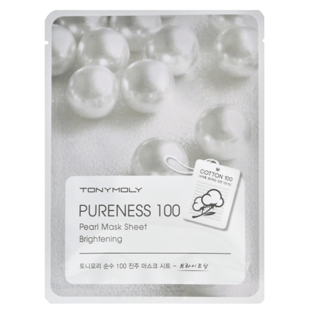 TonyMoly Pureness 100 "Pearl" lakštinė veido kaukė 